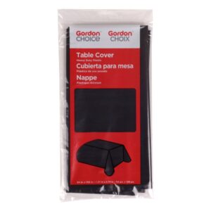Black Plastic Tablecovers | Packaged