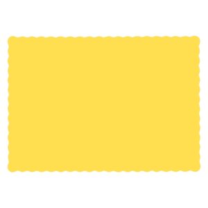 Yellow Paper Placemats | Raw Item