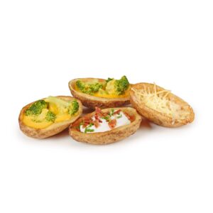 Baked Split Potato Skins | Styled