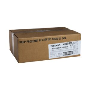 CHIMICHANGA BEEF SHREDDED BULK PREFRI | Corrugated Box