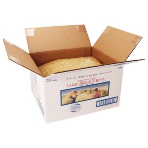 PASTA ELBOW LRG RIDGED 2-10# | Packaged