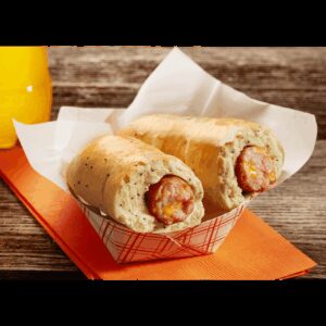 Smoked Cheddarwurst Sausage Bagel Sandwiches | Raw Item