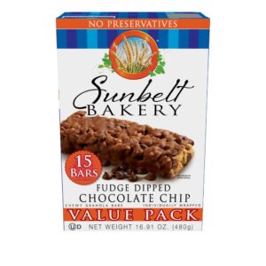 Fudge Dipped Chocolate Chip Granola Bars Value Pack | Packaged