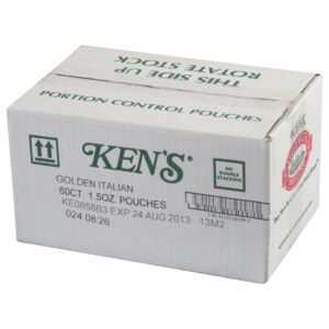 Golden Italian Dressing Packets | Corrugated Box