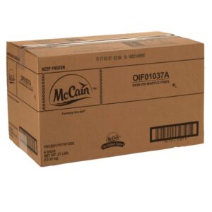 Waffle Cut French Fries | Corrugated Box