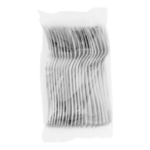 Silver Plastic Fork | Packaged