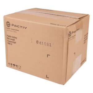 White Plastic Forks | Corrugated Box