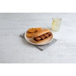 Pork Rib Patties, Boneless, Cooked, BBQ | Styled