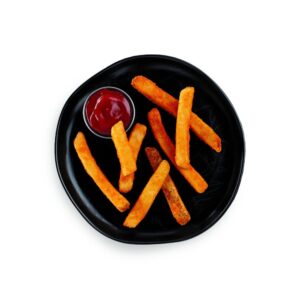 1/2″ S/C Xlong Skin-On Fries, Seasoned | Styled