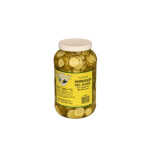 Sliced Hamburger Dill Pickles, 1/8″ | Packaged