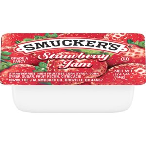 Strawberry Jam Portion Cups | Packaged
