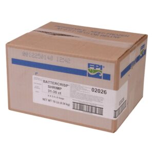 Crispy Battered Shrimp, Tail-Off | Corrugated Box