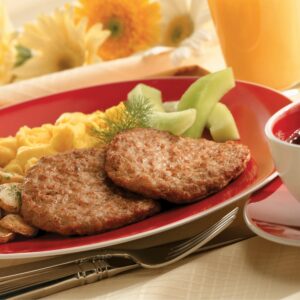 Cooked Sausage Patties | Styled