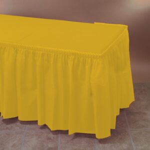 SKIRT TBL PLAS YEL 29″X14′ 6CT | Styled