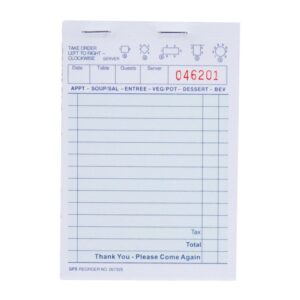 Guest Check Books | Raw Item