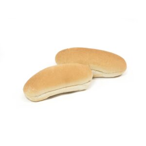 White Sliced Hinged Hoagie Rolls, 6″ | Raw Item