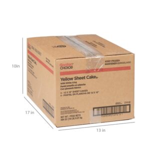 Yellow Sheet Cake with White Icing | Corrugated Box