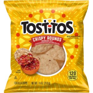 Reduced Fat Whole Grain Crsipy Rounds Tortilla Chips | Packaged