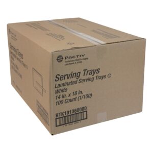 14×18 Double Laminated White Foam Trays | Corrugated Box