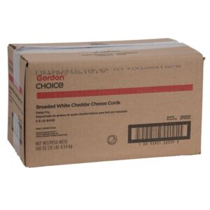 Breaded White Cheddar Cheese Curds | Corrugated Box