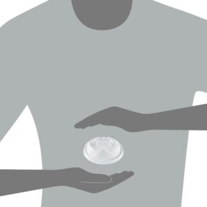 LID DOME 12-24Z RECLOSEABLE WHT | Styled