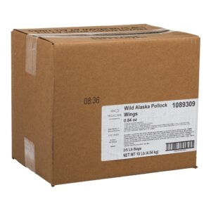 Breaded Alaskan Pollock Wings | Corrugated Box