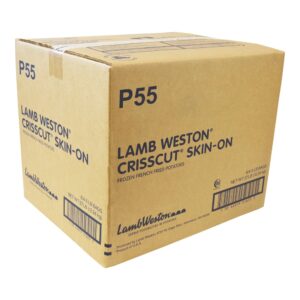 Waffle Cut French Fries | Corrugated Box