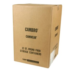 CONT FD RND CLR 12QT 1CT CAMB | Corrugated Box