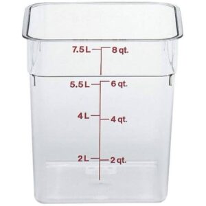 CONT FD SQ CLR 8QT 1CT CAMB | Packaged