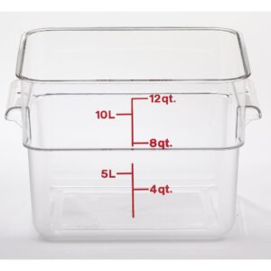 CONT FD SQ CLR 12QT 1CT CAMB | Raw Item