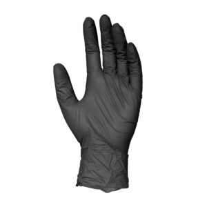 GLOVE NITRILE MED PWDFR BLK | Styled