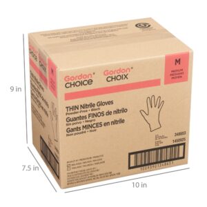 GLOVE NITRILE THN MED PWDF BLK 10-100 | Corrugated Box