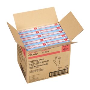 GLOVE NITRILE THN MED PWDF BLU 10-100 | Packaged