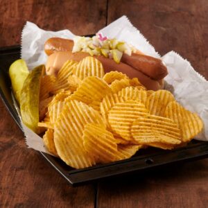 Spicy Dill Pickle Ripple Potato Chips | Styled