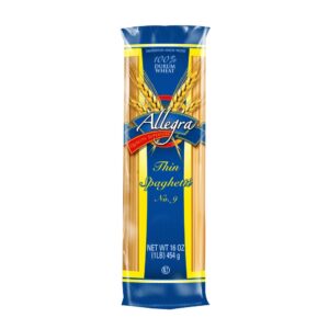PASTA SPAGHETTI THIN 16Z ALLEGRA | Packaged