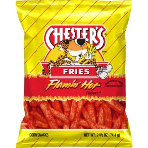 SNACK FLAMIN HOT FRIES 28CT CHESTER | Packaged