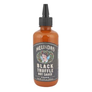 MELINDA’S SAUCE HOT BLACK TRUFFLE 12FLZ | Packaged