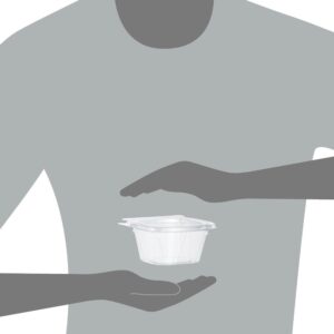 CONT PLAS 6Z W/LID 4-100CT SAFESEAL | Styled