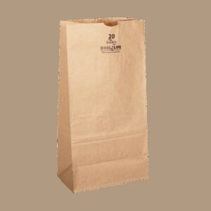 BAG PAPER BROWN 20LB 50# BEER SQUAT 8 | Raw Item