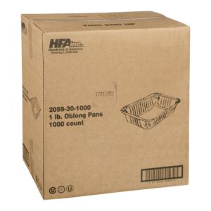 1 lb Oblong Pan | Corrugated Box