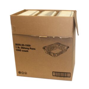 1 lb Oblong Pan | Packaged