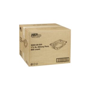 1.5 lb Oblong Pan | Corrugated Box