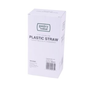 STRAW PLAS 7.75″ UNWRAPPED BLACK GIAN 15 | Packaged