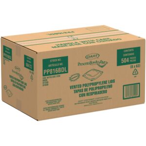 LID BOWL SQ CLR PPRO 8-63CT DART | Corrugated Box