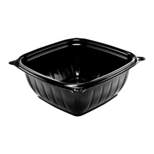 BOWL PLAS 12Z SQ BLK 8-63CT DART | Raw Item