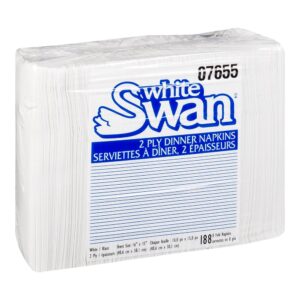NAPKIN DNNR 2PLY WHT 15X16 16-188CT | Raw Item