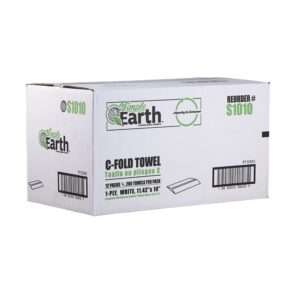 TOWEL C-FLD WHT 2400CT SIMPLE EARTH | Corrugated Box