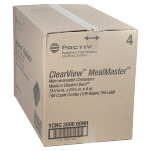 CONT CHIX MED W/DOME LID 105CT | Corrugated Box