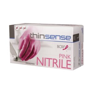 GLOVE NITRILE LRG PWDFR PNK | Packaged