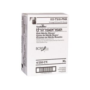 GLOVE NITRILE XL PWDFR PNK 4-250CT | Corrugated Box